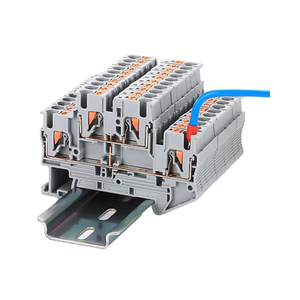 500V 22A Push-in <strong>Double</strong>-<strong>Layer</strong> PTTB2.5 <strong>Terminal</strong> <strong>Block</strong> Made of PC &amp; Nylon for Automotive <strong>Spring</strong> Applications DIN Rail Mounting - Product Image 6