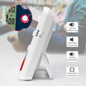Temporizzatore digitale doppio da cucina 3 canali Count UP Timer di cottura grande Display allarme Volume ad alto Volume con supporto magnetico