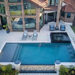 Gạch sang trọng khảm gốm bơi Spa Thương hiệu Mới bên ngoài hồ bơi vườn Lắp đặt nhanh hồ bơi ngoài trời người lớn - Product Image 6