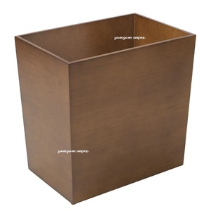 Papelera Rectangular de MDF, cubo de basura estrecho, pequeño contenedor de basura para baño, cocina, oficina en casa, habitación artesanal - Product Image 1