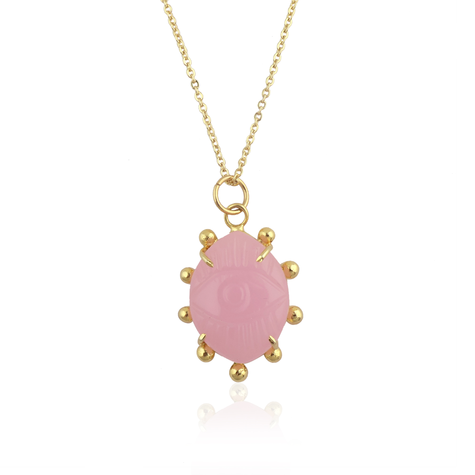 พลอยคาลซิโดนีสีชมพู