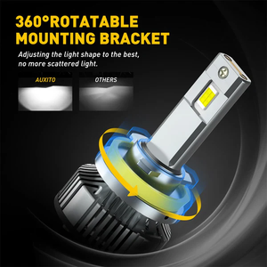 AUXITO H11 <strong>LED</strong> Bulbs <strong>120W</strong> 24000LM 900% Brighter 6500K Cool White H8 <strong>H9</strong> <strong>LED</strong> Fog Light Bulb for Halogen Replacement - Product Image 3