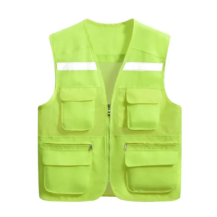 Sıcak satış Hi Vis güvenlik yelek inşaat işçisi yelek karayolu güvenliği yelek güvenlik üniforma