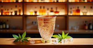 鯉手作り銅ドリンクカップミントジュレップマグ花柄のデザインジュースビールウイスキーまたは水用