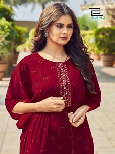 ורוד lahriya קפטן Kurti שיש טוב באיכות כל זמן האחרון עיצוב 2023