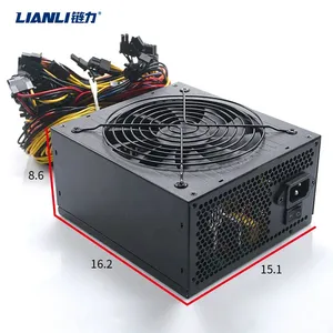 ATXデスクトップアセンブリコンピュータpus 1600W 100% 全負荷老化テスト非モジュール式電源
