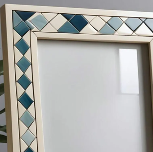 Thủ công Xương vỏ Inlay hình ảnh khung mộc mạc thủ công thiết kế hoàn hảo cổ điển trang trại dân tộc nội thất - Product Image 6