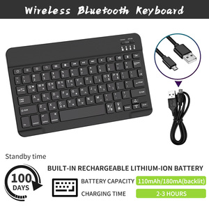 Kompakte und leichte Bluetooth-Tastatur-Mini Wireless & Wiederauf ladbar für Apple iPad, Samsung Tablets und Smartphones - Product Image 3