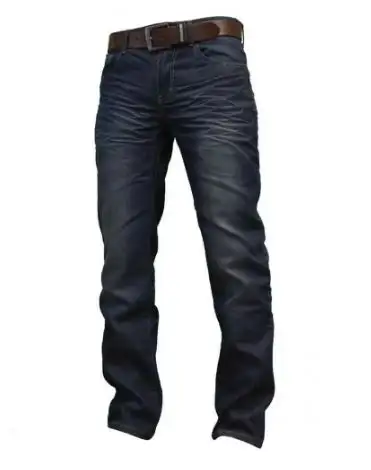 Pantalones vaqueros de corte recto personalizados para hombre, diseño de pantalones vaqueros transpirables de algodón hechos a medida para hombre