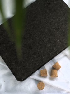 A5 Size Cork Fabric Black <strong>Coloured</strong> <strong>Notebook</strong>/Diary Hardcover 100 Inner <strong>Pages</strong> Spiral Binding Daily Office Home Use Writing Gift - Product Image 2