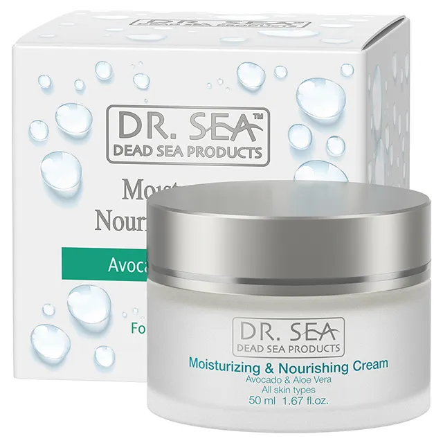 Dr. SEA Collection crème de jour hydratante et nourrissante avocat & Aloe Vera adultes 50 ml femme CPNP MSDS livraison rapide israël