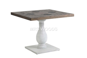 MRS WOODS Mesa de comedor de madera nórdica Mesa de comedor multifunción Elegante juego de mesa de comedor pequeña de 4 plazas - Product Image 4