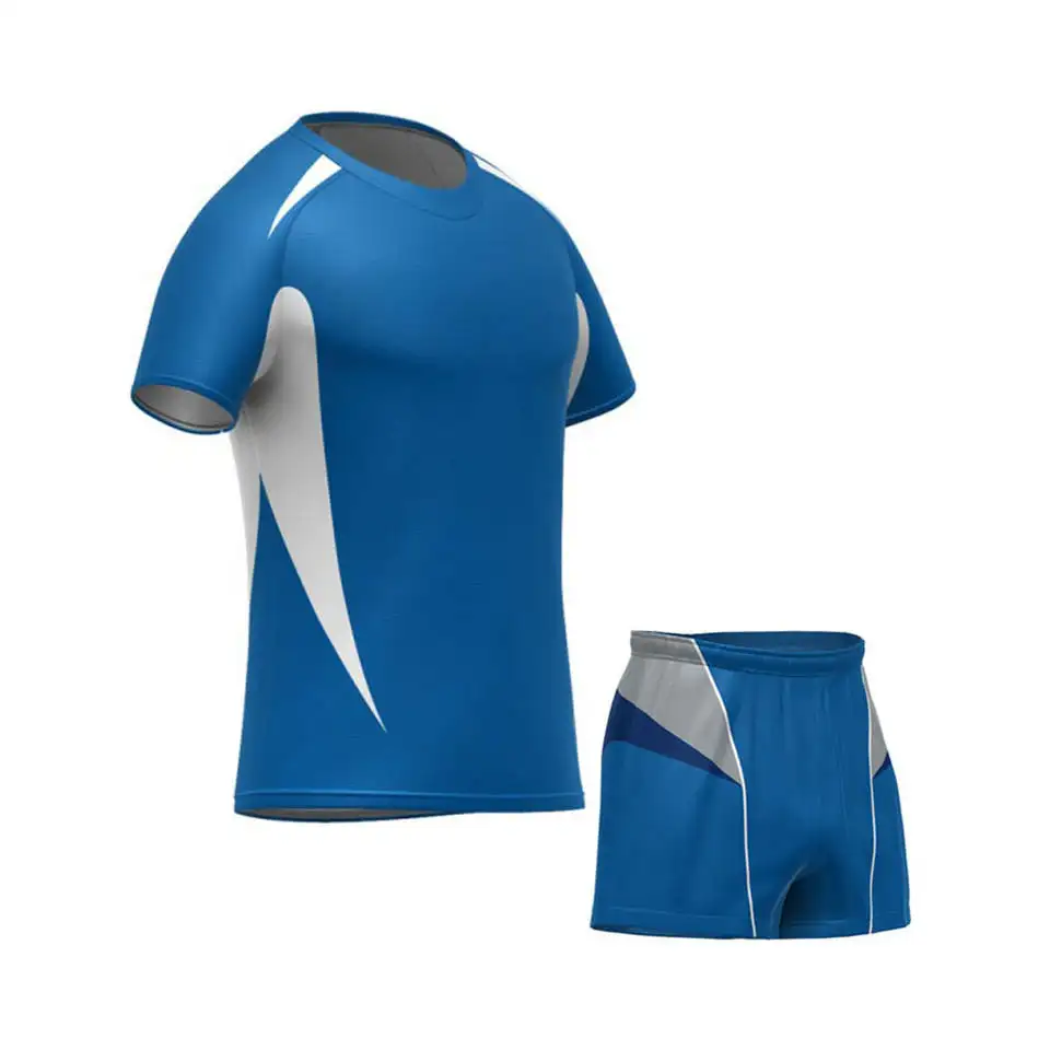 Abbigliamento sportivo professionale personalizzato sublimazione Rugby uniforme con maglia e pantaloncini OEM Club Logo e Design accettato