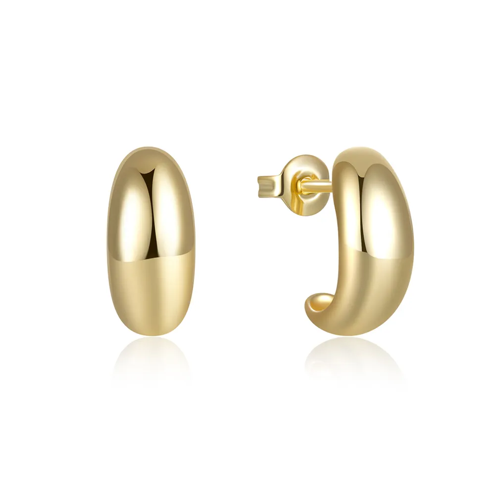 Ingrosso 18K oro placcato in argento Sterling farfalla orecchini retro orecchini di alta gioielleria per le donne