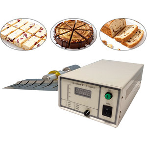 खाद्य स्लिसिंग राउंड केक पनीर अल्ट्रासोनिक कटर मैनुअल अल्ट्रासोनिक नोगैट कटिंग मशीन बेकरी के लिए - Product Image 3