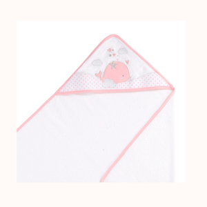 Ellepi เสื้อคลุมอาบน้ำสำหรับเด็กหญิงและเด็กชายสีขาวสีชมพู - Product Image 2