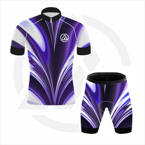 ユニセックスレーシングサイクリングジャージーショーツセット通気性昇華クールマックス抗菌パディングコンフォートカスタムOEMプラスサイズ