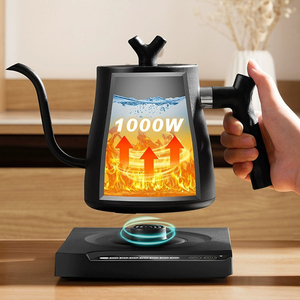 Hervidor eléctrico de cuello de cisne para café y té, hervidor de café eléctrico de calentamiento rápido con control de temperatura - Product Image 4
