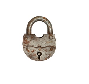 Mükemmel işçilik tuşları ile en çok satan demir asma kilit seti katı kalite Vintage tasarım asma kilit paslı Metal asma kilit - Product Image 6