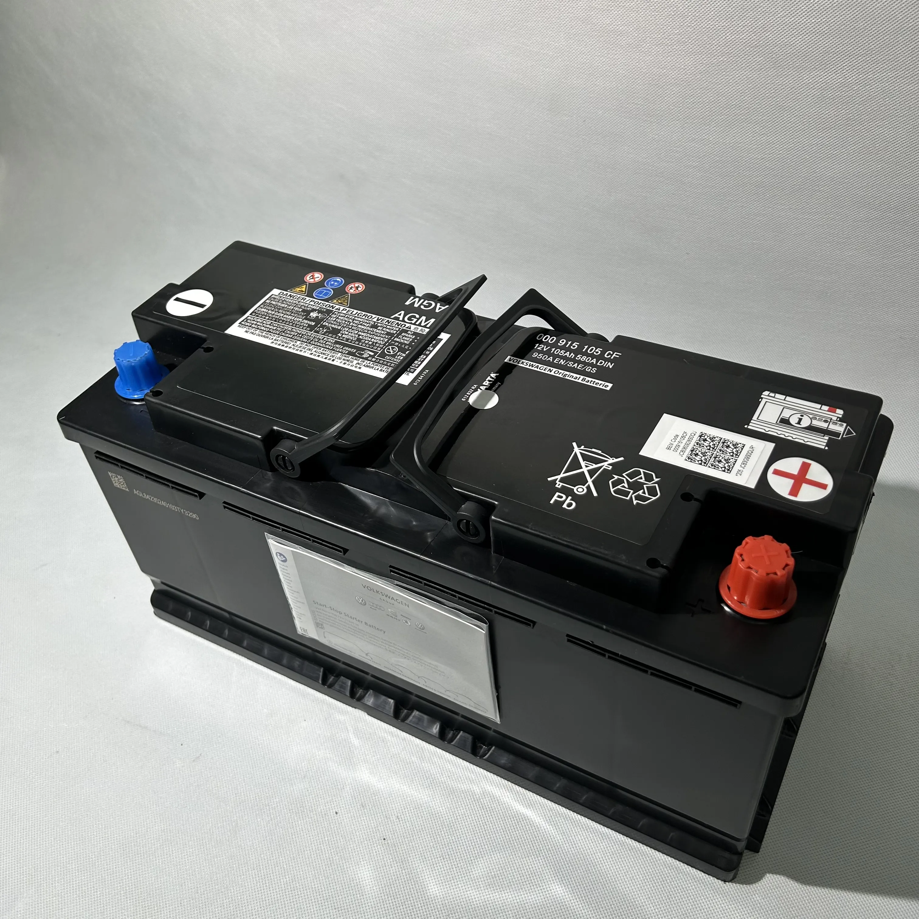 XPEI ricambi AUTO AGM batteria di avviamento L5 (105AH) 000915105CF per batterie AUDI senza manutenzione