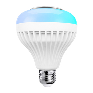 12W LED müzik RGB renk değiştiren hoparlör uzaktan kumanda ile LED ampul LED duvar ışık ses lamba LED ampul makul fiyat - Product Image 2