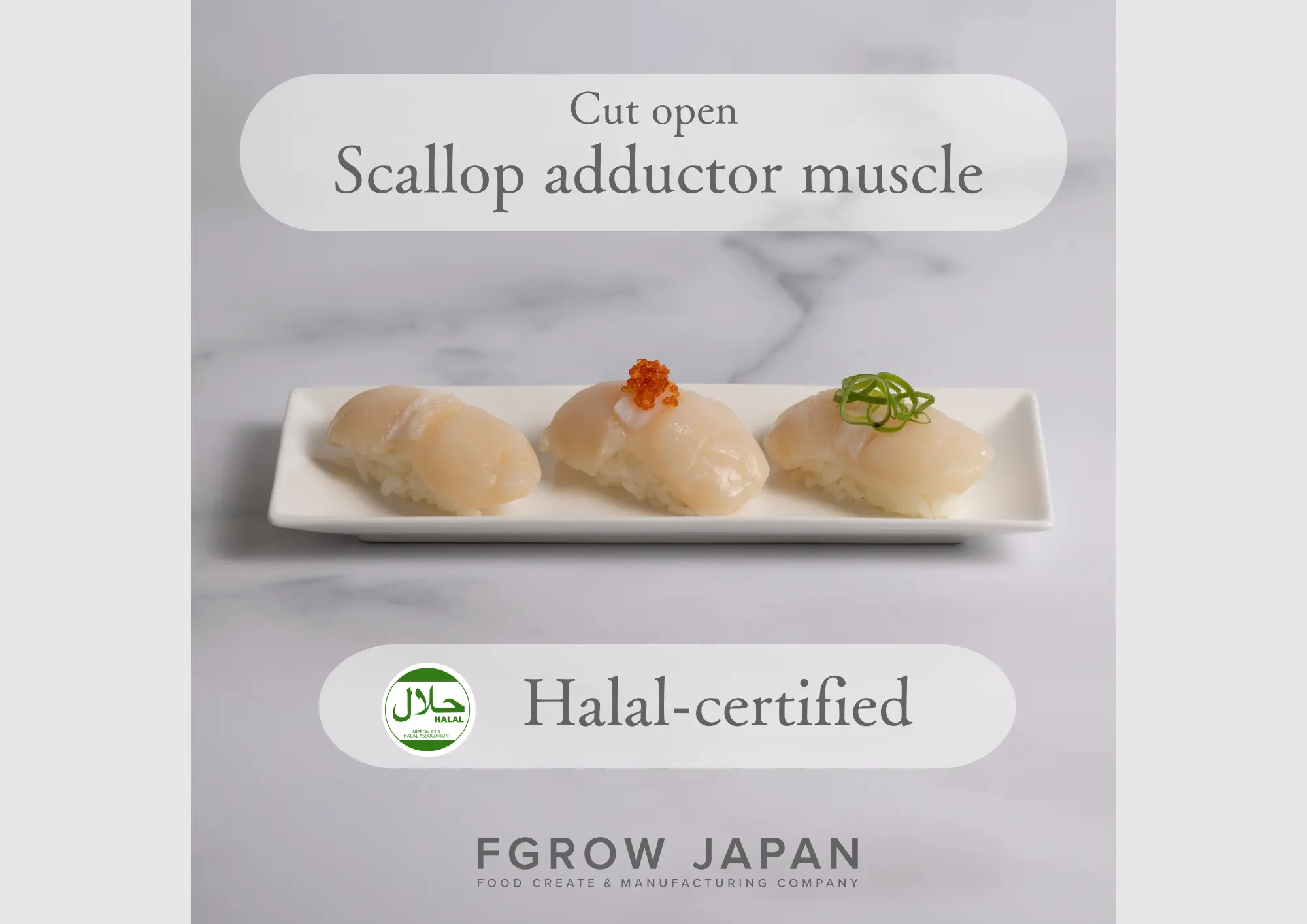 أفضل منتج غذائي ياباني مورد المأكولات البحرية واللحوم المجمدة سكالوب