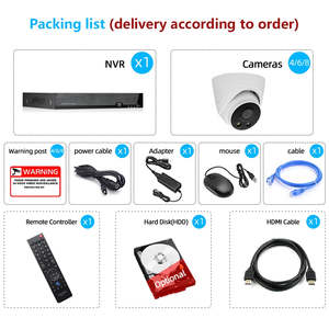 Home 1080P 4K Video IP Camera Set System POE 8Mp 4CH 8CH NVR Kit Cámara DE SEGURIDAD CCTV Sistema de cámara Sistema de vigilancia - Product Image 3