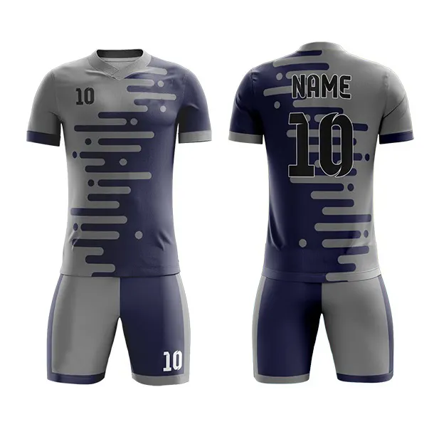 Promotional Cheap Sublimated Custom Football shirt Uniform Football Club set men personalized Football Jersey