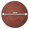 Round <strong>Table</strong> <strong>Mat</strong> Place <strong>Mat</strong>, Side <strong>Table</strong> <strong>Mat</strong>, Doilies, Washable 40 cm <strong>Size</strong> (Burgandy-Tan Melange) for <strong>Table</strong> and Kitchen Decoration - Product Image 3