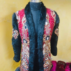 2022 lehenga kürk ceketler tamamen el boncuklu Boho ceket kadınlar için