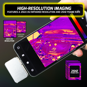 กล้องจับภาพความร้อนแบบปลั๊กแอนด์เพลย์แอนดรอยด์สำหรับถ่ายวิดีโอ - Product Image 5
