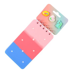 Dijes de diario de silicona a rayas caprichosas, cuaderno Flexible de fácil limpieza, notas escolares en espiral juguetonas, Mini estilo creativo DIY - Product Image 5
