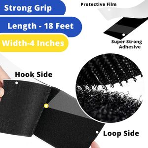 Los Velcroes con respaldo adhesivo fuerte directo de fábrica se pueden cortar libremente rollo de cinta de gancho y bucle para alfombrillas de pie de coche - Product Image 2