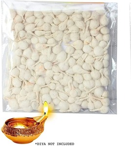 כותנה מגולגלת יד diya wicks עבור מנורות שמן עלים 500