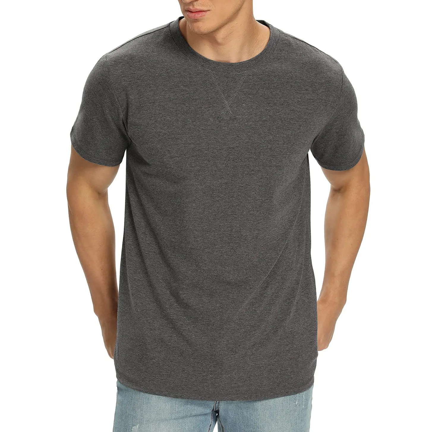 Top qualité Street Wear hommes t-shirt dans un style différent confortable et respirant uni teint pour hommes t-shirt à vendre
