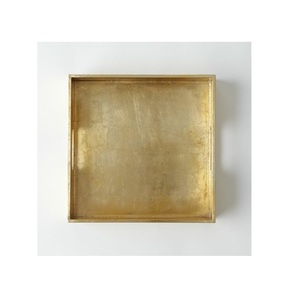 金属托盘优雅耐用的家居装饰用品功能性圆形设计的金属光滑 - Product Image 2