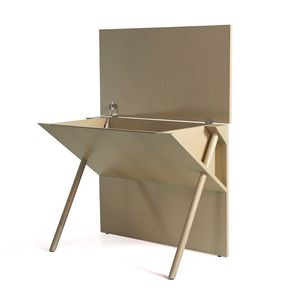 โต๊ะทำงานไม้ดีไซน์อเนกประสงค์โต๊ะคอมพิวเตอร์สีเงิน - Product Image 2