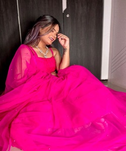 加大码Lehenga Choli系列派对穿印度和巴基斯坦服装，配有漂亮的刺绣作品 - Product Image 4