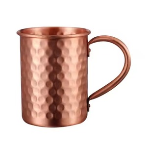 高特价原装铜啤酒杯金铜印度制造高品质餐具铜杯锤制设计