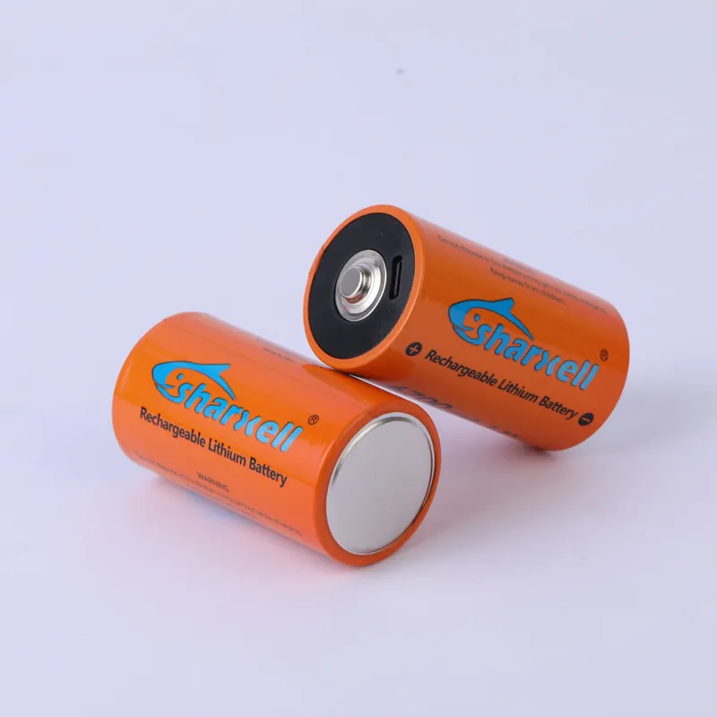 High Quality Lr20 D Rechargeable Batteries 1.5v Usb Type-c Lithium Rechargeable Battery 6000mah Provide Oem Odm Customization