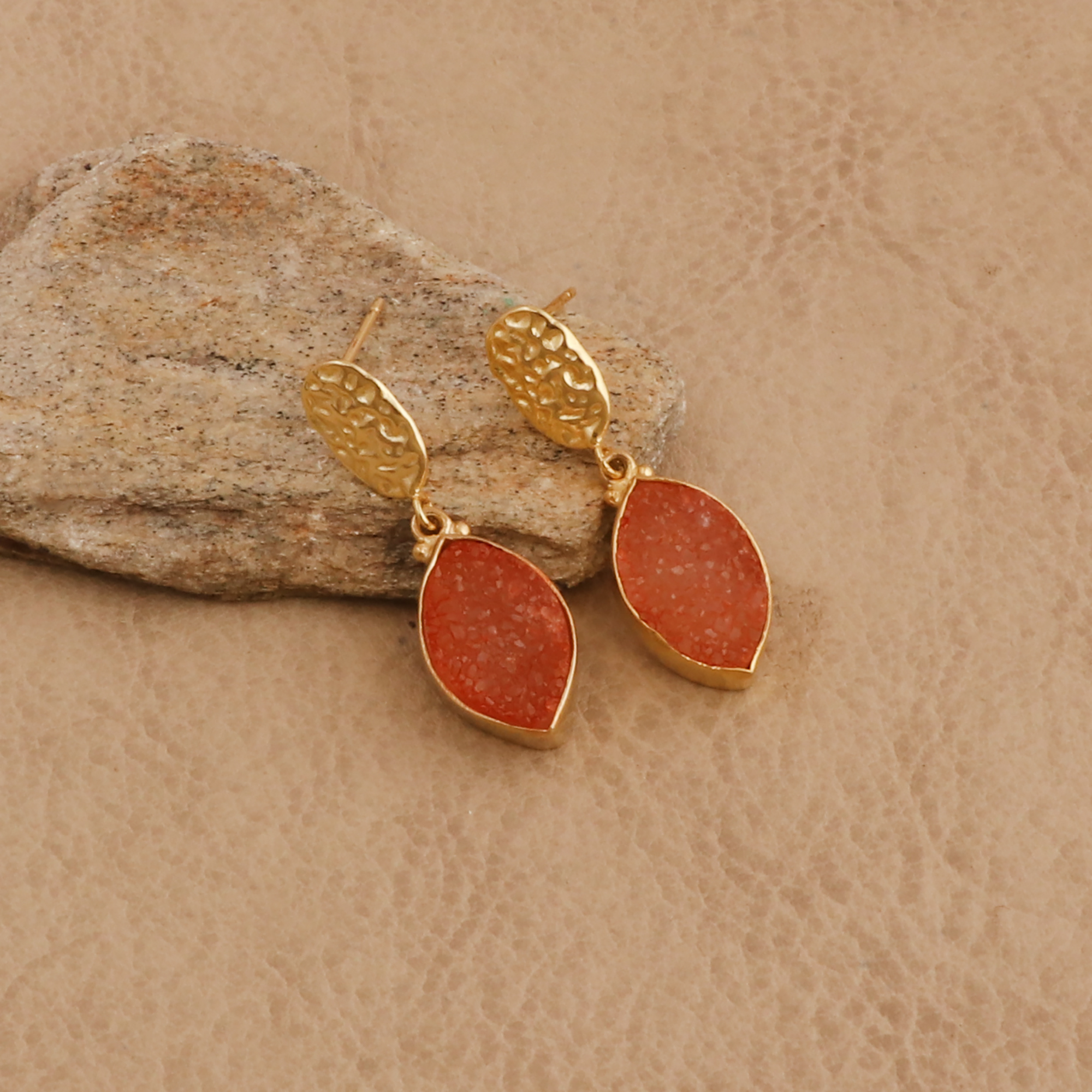 Orange Druzy
