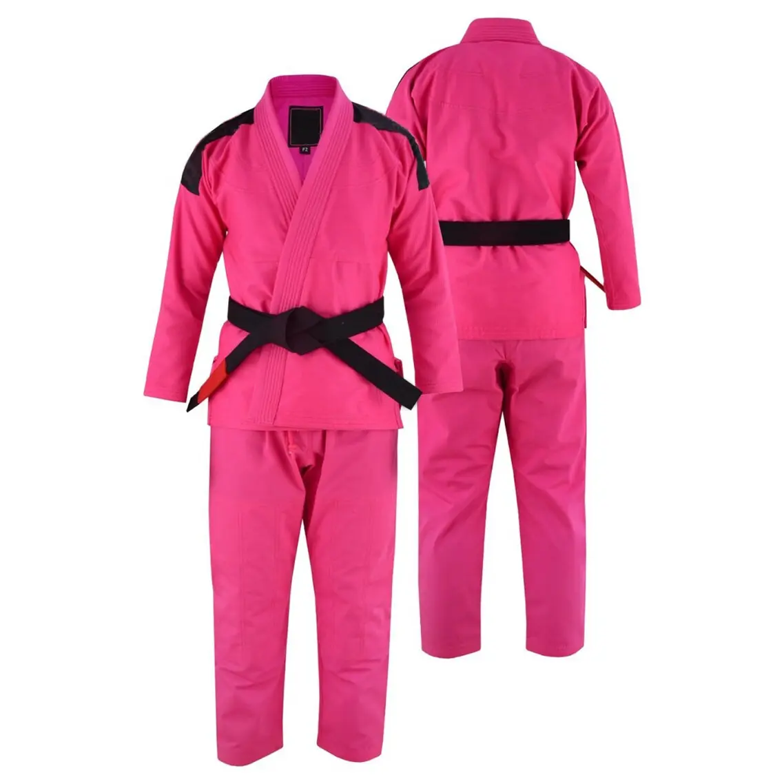 最新デザインプレミアム品質売れ筋ピンク色ブラジル柔術ユニフォームカスタムメイドBjjユニフォーム