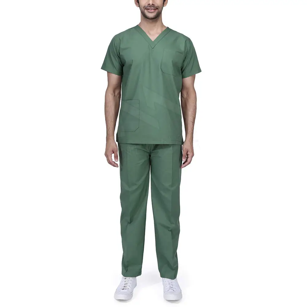 Unisex Hospital Uniform Stylish Medical Scrubs Nursing Uniforms Hospital Scrub Tops And Pants Uniform