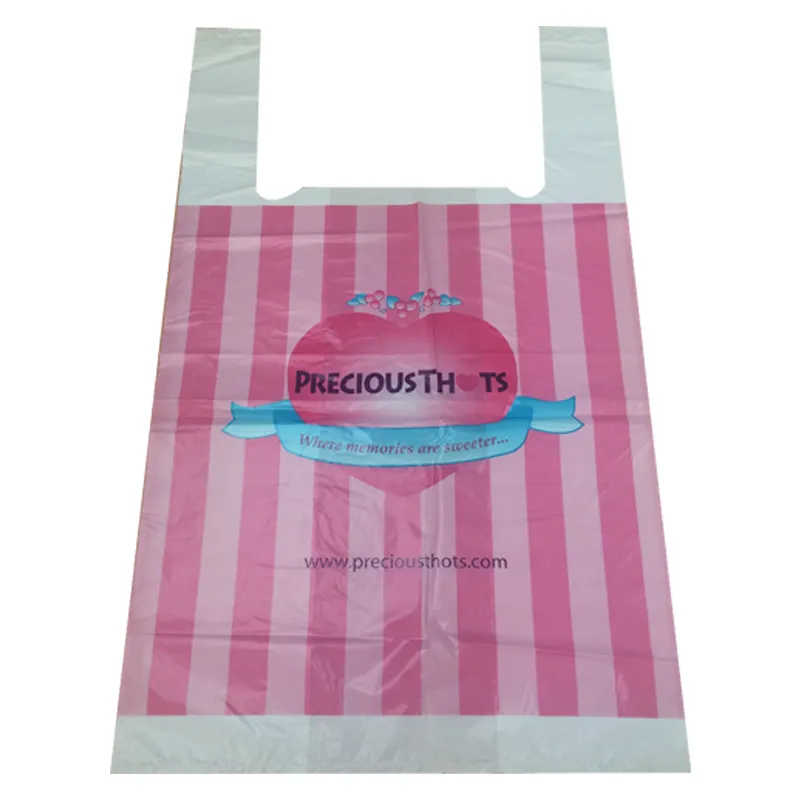 プラスチック食料品Tシャツバッグショッピングベストキャリアプラスチックバッグハンドル付きプラスチックショッピングバッグベトナムサプライヤー