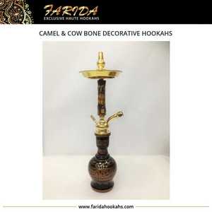 卸売プレミアム品質エジプト製手作りミニ骨Shisha Hukka Hookahsユニークなデザインラクダ牛装飾セットラッカー