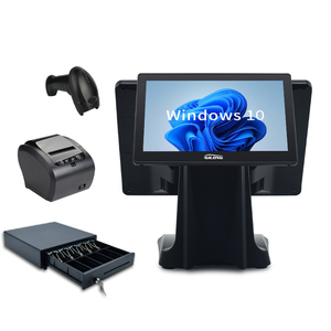 Водонепроницаемая ультра тонкая система с несколькими интерфейсами Windows 10 POS