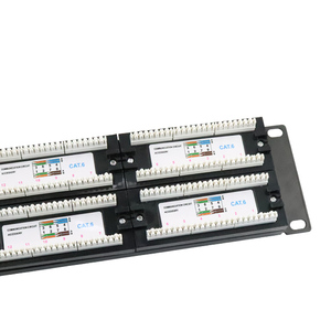 Panel de conexión de telecomunicaciones 2U UTP de 19 pulgadas de alta calidad con 48 puertos CAT6 Producto de telecomunicaciones a precio de fábrica - Product Image 3