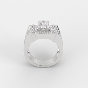 Customizable Silver Rings for <strong>Men</strong> with <strong>Ruby</strong> and Diamond Smart Light Feature OEM ODM Manufacturing From Vietnam - Product Image 2