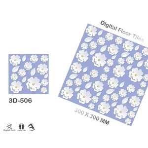 Vistaar品牌最新3D设计黑色红色车身12x12 30x30 300x300数字印刷陶瓷釉面陶瓷地砖