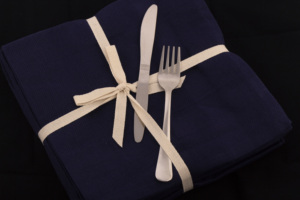 100% Cotton <strong>Napkins</strong> - Navy Blue